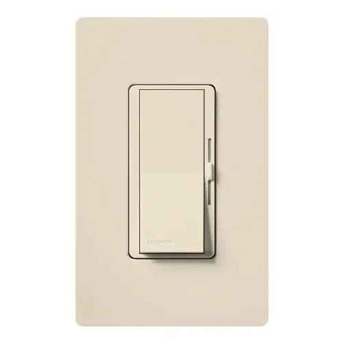 Lutron DV-103P-LA Diva Dimmer 1000W 3-Way Light Almond