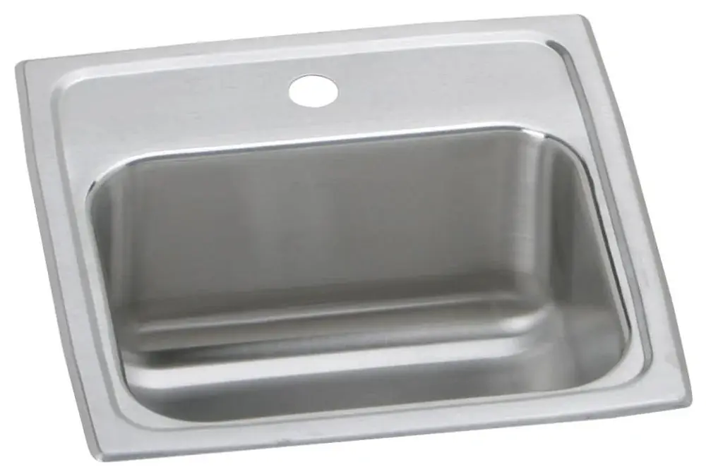 Elkay BCR151 Celebrity Stainless Steel Drop-In Bar Sink 1 Hole 15 x 15 x 6-1/8