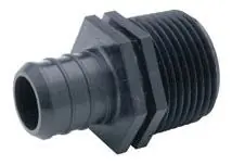 Zurn QQPMC34X Polymer Male Pipe Thread Adapter - 1/2 Barb x 3/4 MPT