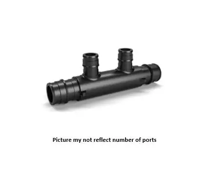 Zurn QEPMF443-3 F1960 Expansion CR MultiPort Tee - Flow-Thru EX PEX Mains 3/4 x 3/4, (3)