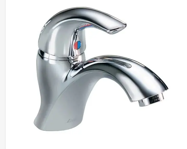 Delta 22C601 Commercial 22C: Single Handle Single Hole Bathroom Faucet - Less Pop-Up