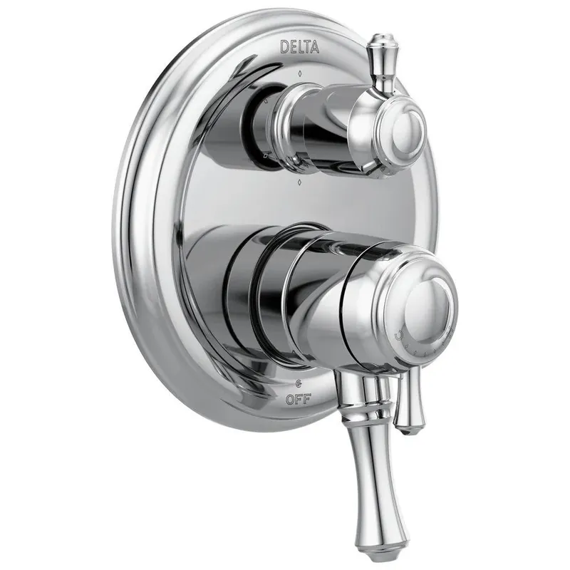 Delta Faucet T27997 Cassidy Two Handle Diverter Valve Trim in Chrome
