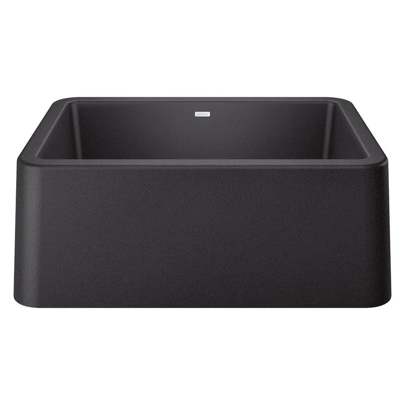 BLANCO 402311 Ikon 27 x 19 in. Composite Single Bowl Farmhouse Kitchen Sink in Anthracite