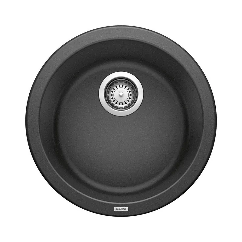 Blanco 511632 Rondo 17-11/16 x 17-11/16 in. Drop-in and Undermount Granite Bar Sink in Anthracite