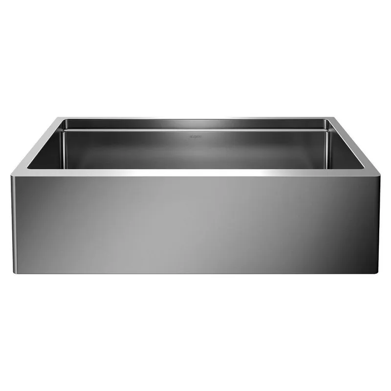 BLANCO 525243 QUATRUS 33 x 20-1/2 in. Stainless Steel Single Bowl Farmhouse Kitchen Sink in Satin Stainless Steel