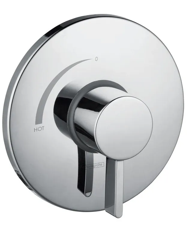 Hansgrohe 04233000 S Single Handle Pressure Balancing Valve Trim in Polished Chrome