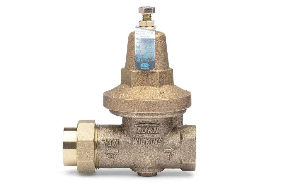 Zurn 1-70XL 70XL 1 in. Cast Bronze Union FNPT Pressure Reducing Valve W70XLG