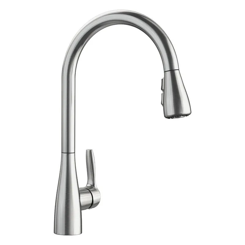 BLANCO 442208 Atura Single Handle Pull Down Kitchen Faucet in PVD Steel