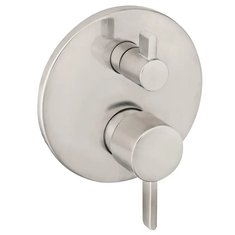 Hansgrohe 04447820 Ecostat S Two Handle Pressure Balancing Valve Trim in Brushed Nickel