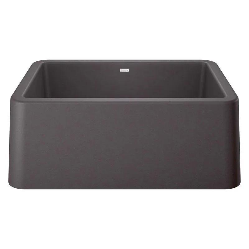 BLANCO 402315 Ikon 27 x 19 in. Composite Single Bowl Farmhouse Kitchen Sink in Cinder