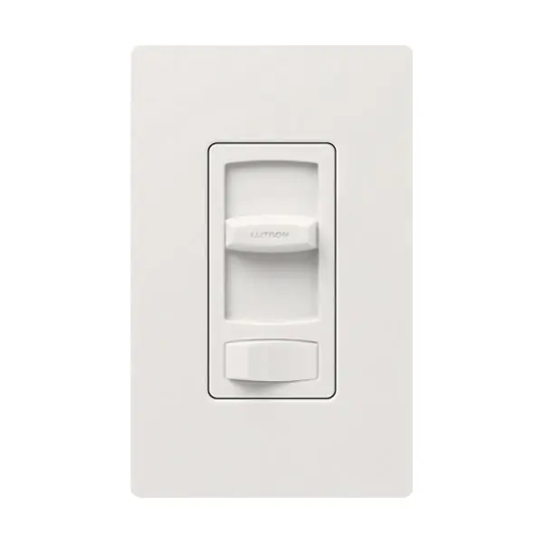 Lutron CTCL-153P-WH Contour 3-Way/SINGLE POLE 600W (INC/HAL) 150W (CFL/LED) White