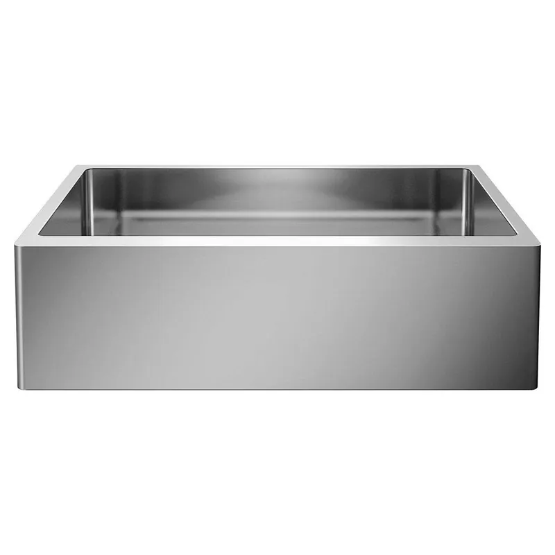 BLANCO 522213 Quatrus 32 x 19 in. Stainless Steel Single Bowl Farmhouse Kitchen Sink for Apron Front or Undermount Installation in Satin