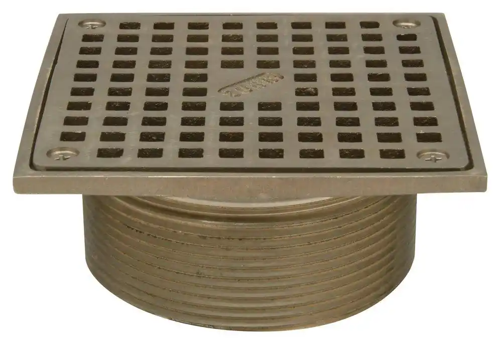 Zurn ZN400-6S 6 in. Square Top Station Strainer in Bronze/Nickel Bronze