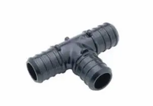 Zurn QQPT884X Polymer Tee - 2'' Barb x 2'' Barb x 3/4'' Barb