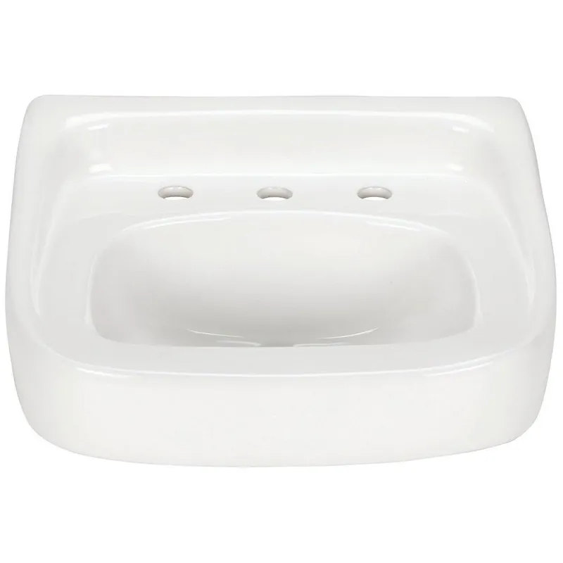 Zurn Z5348 Z5340 Series 21-1/2 x 18-1/4 in. Rectangular Wall Mount Bathroom Sink