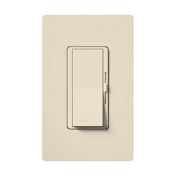 Lutron DVCL-253P-LA Diva 3way/Single Pole 600W (Inc/Hal) 250W (CFL/LED) Light Almond