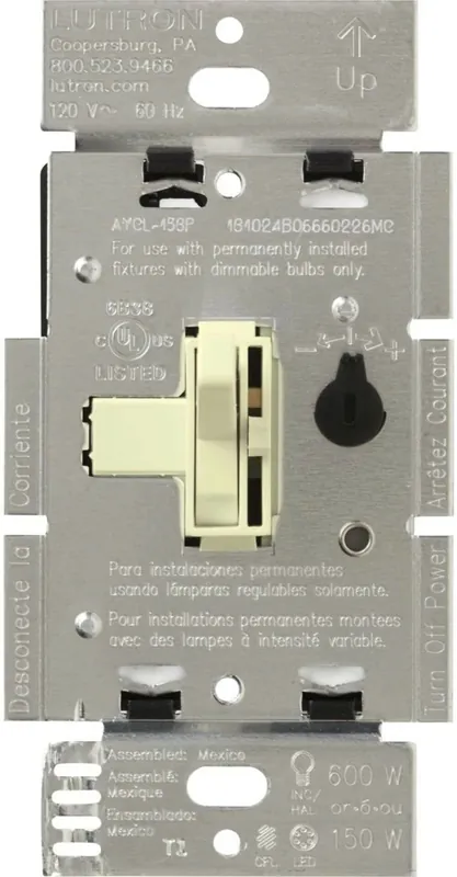 Lutron AYCL-153P-AL Ariadni LED Dimmer Power 150W LED or 600W Incandescent