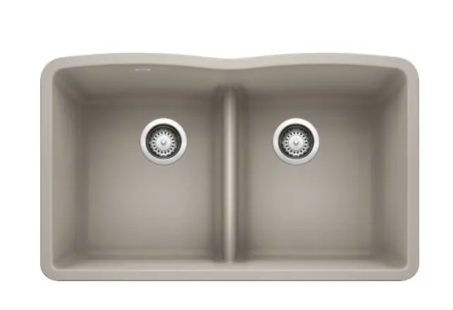 Blanco 442746 Diamond 32 Equal Double Bowl With Low Divide 33X22