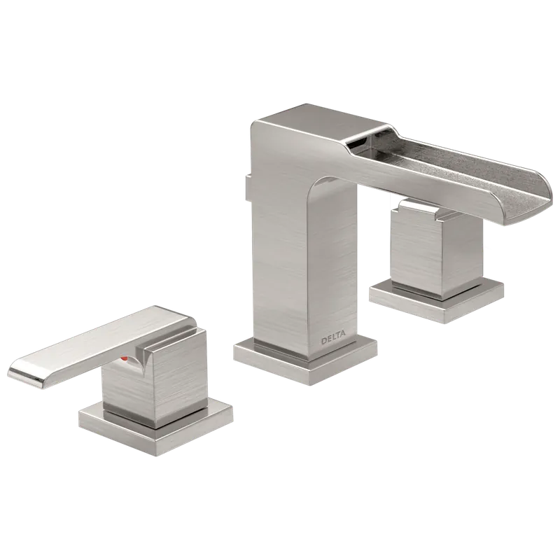 Delta 3568LF-SSMPU Ara Two Handle Widespread Bathroom Sink Faucet in Brilliance Stainless