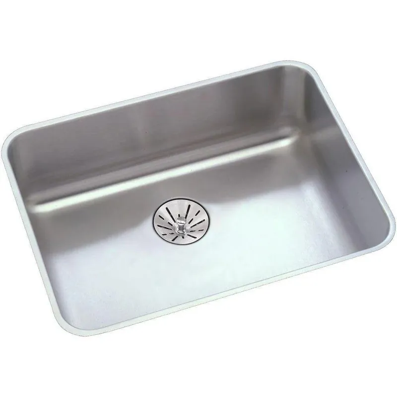 Elkay ELUHAD191655PD Lustertone Classic Stainless Steel Single Bowl Undermount Kitchen Sink