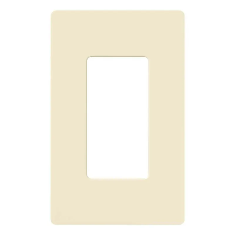 Lutron CW-1-AL Claro 1 Gang Decorator/Rocker Wallplate, Gloss, Almond (1-Pack)