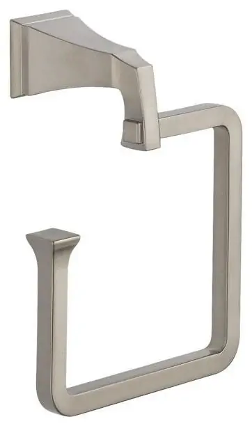 Delta Faucet 75146-SS Towel Ring Stainless 6 Inch Width x 3-1/2 Inch Depth x 7-3/4 Inch Height