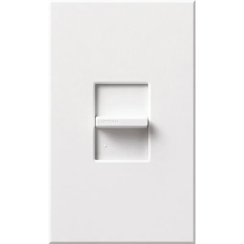 Lutron NTF-10-277-WH Nova T Dimmer, Fluorescent or LED Dimming with 3-Wire Ballasts and Drivers, Single-pole (small control), 277V/8A