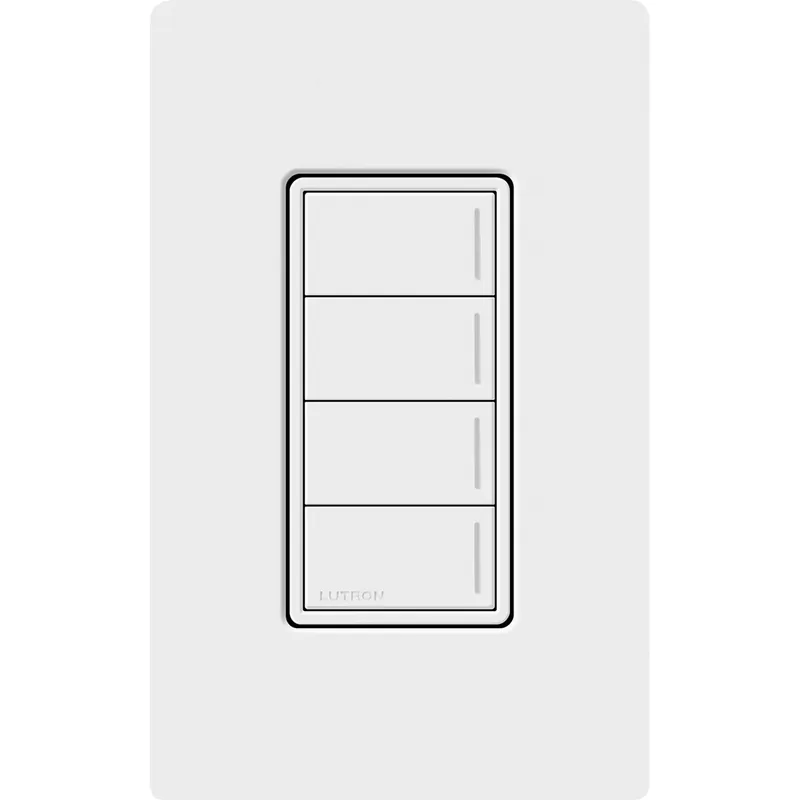 Lutron RRST-W4B-WH Lutron RadioRA 3 Sunnata RF 4 Button Keypad - White