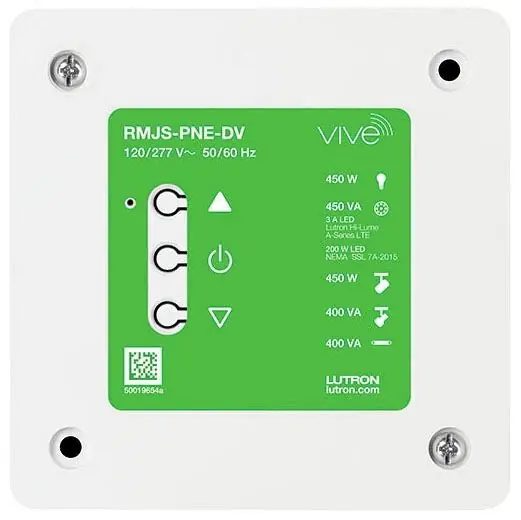 Lutron RMJS-PNE-DV RMJS-PNE Phase Select Dimming Module 120/277 V