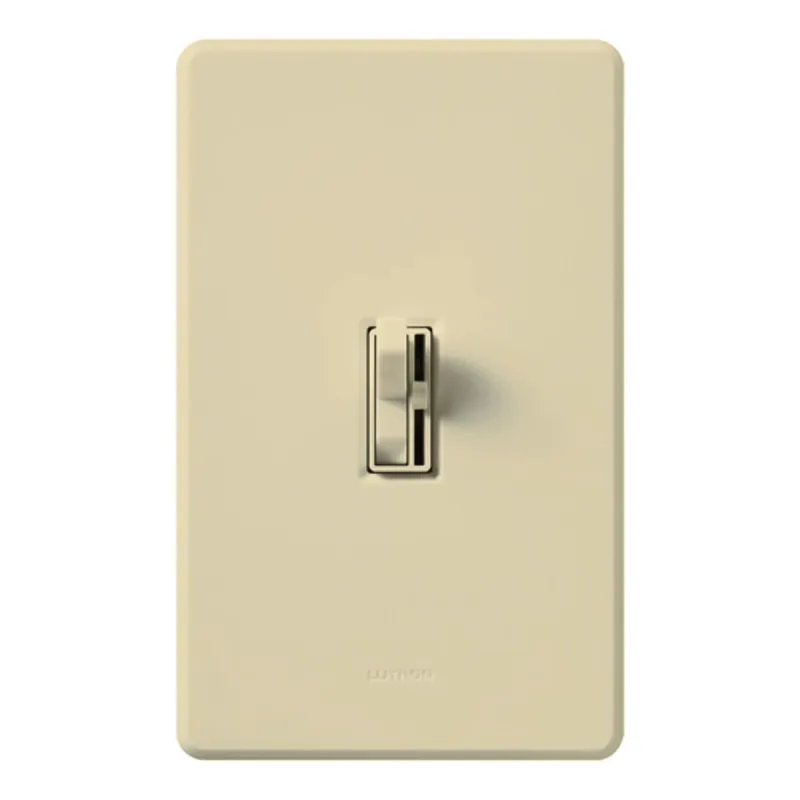 Lutron AY-103P-IV Ariadni Dimmer, Incandescent/Halogen, 3-way, preset, 120V/1000W in ivory