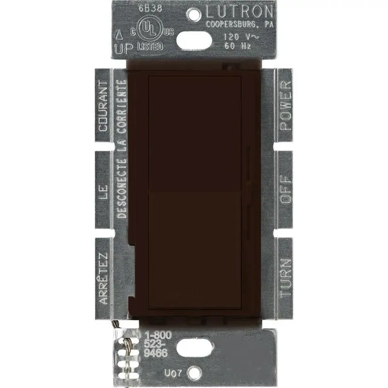 Lutron DVFSQ-F-BR Lutron Diva 3-Speed Fan Control 120 VAC 1.5 A Replacement MPN