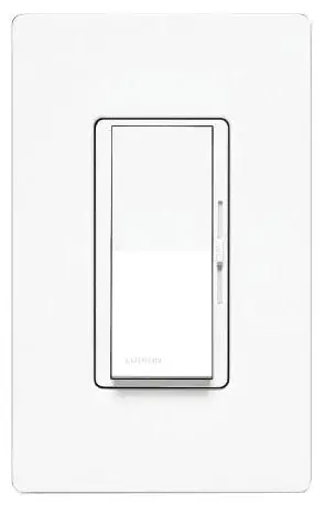 Lutron DVSTV-WH Wall Dimmer 0-10V Dimming 120-277V