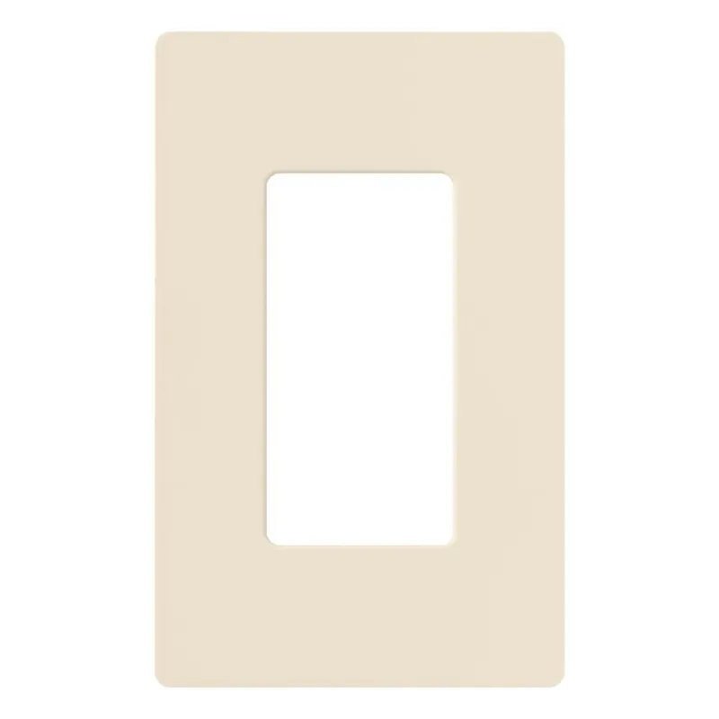Lutron CW-1-LA Claro Wallplate 1-Gang Light Almond