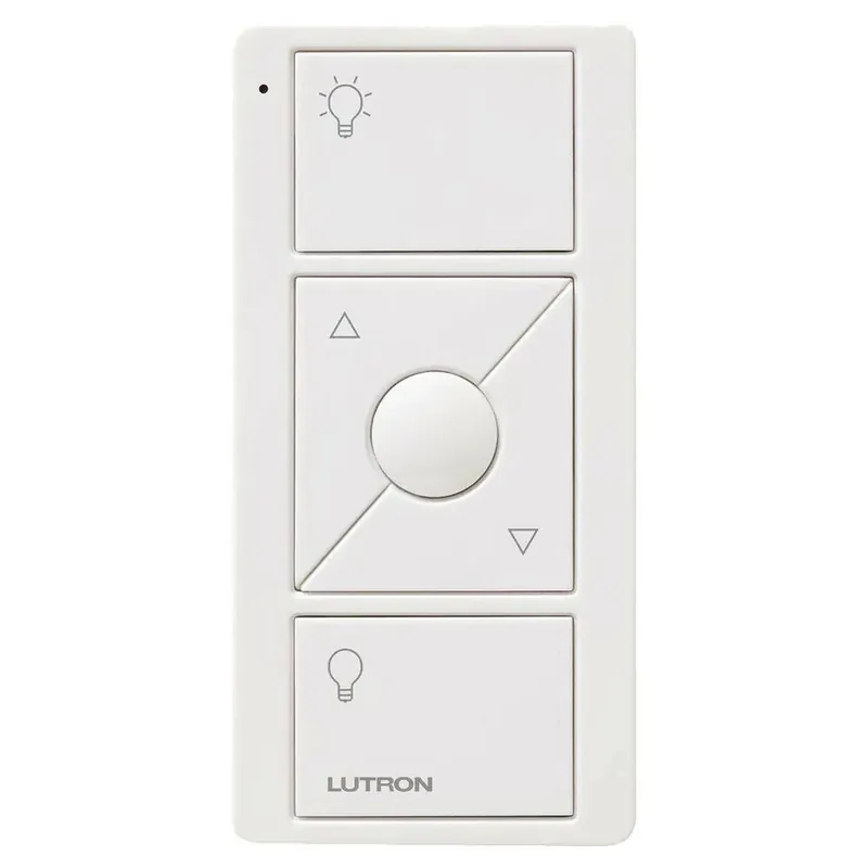 Lutron PJ2-3BRL-WH-L01R Pico 3-Button Remote for Caseta Wireless Smart Lighting Dimmer Switch, White