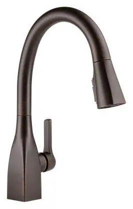 Delta Faucet 9183-RB-DST Mateo Pull-Down Kitchen Faucet 1.8 gpm 8 in Center Replacement MPN