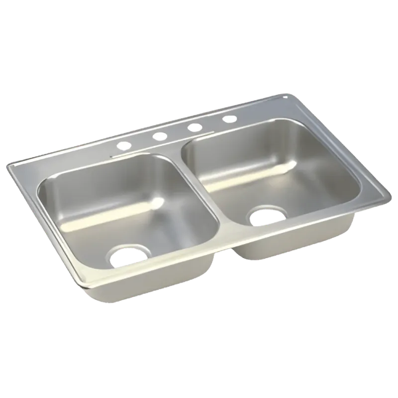 Elkay D233224 Sink Kitchen Dayton Satin Rect 4 Top 2