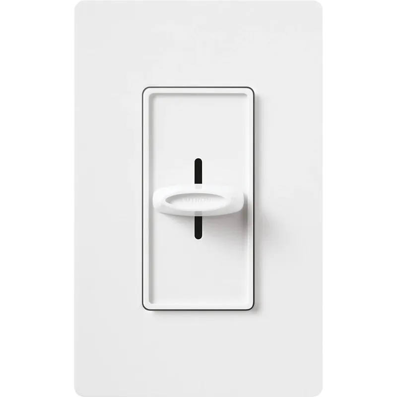 Lutron S-1000-WH Skylark Slide-to-Off Dimmer Incandescent/Halogen Single-pole 120V/1000W