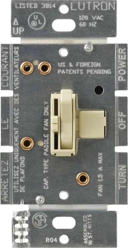 Lutron AYFSQ-FH-IV Ariadni Fan Control 3-way/single-pole 120V/1.5A