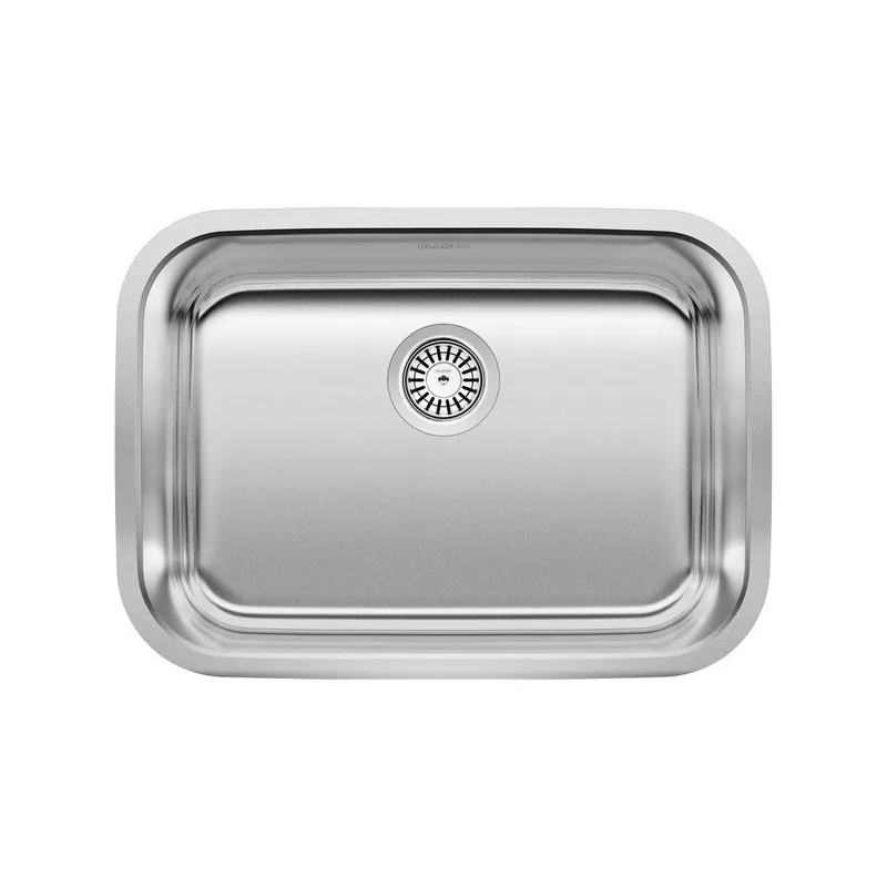 Blanco 441025 Stellar 25 x 18 in No Hole Stainless Steel Single Bowl Undermount Kitchen Sink