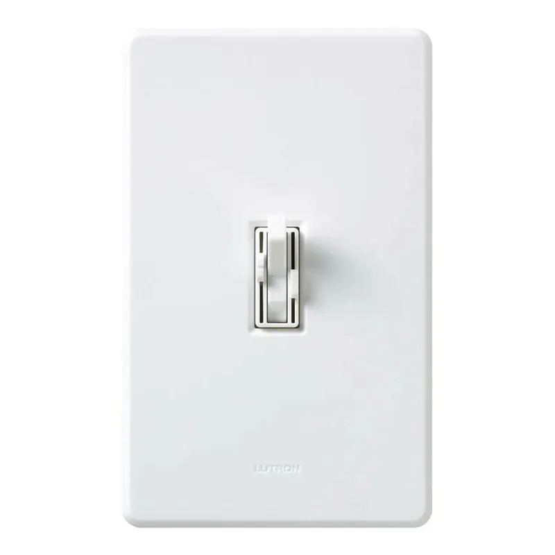 Lutron AY2-LFSQ-WH 1-Pole 3-Way/Speed Fan or Light Control Toggle Switch, 120 VAC, 1.5 Amp, White