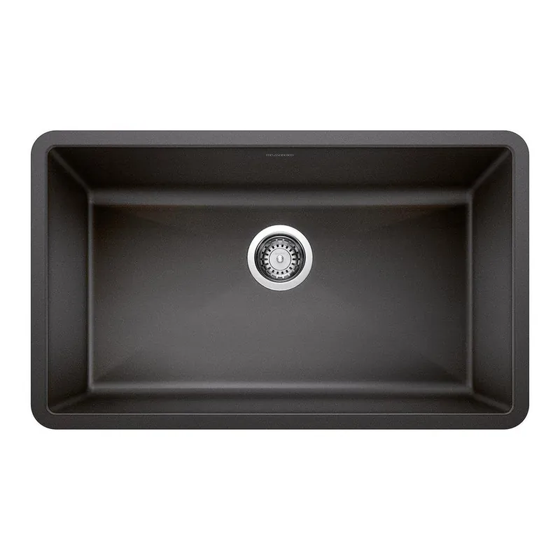 BLANCO 440149 Precis 32 x 19 in. No Hole Granite Composite Single Bowl Undermount Kitchen Sink