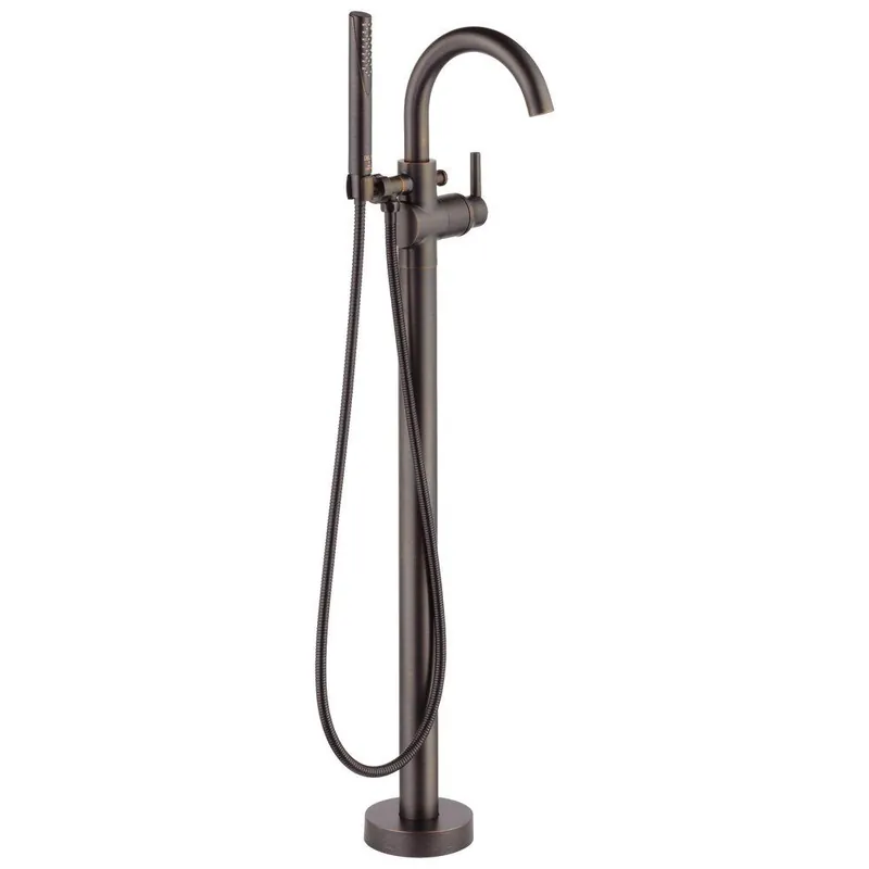 Delta Faucet T4759-RBFL Trinsic Single Lever Handle Floor Mount Filler