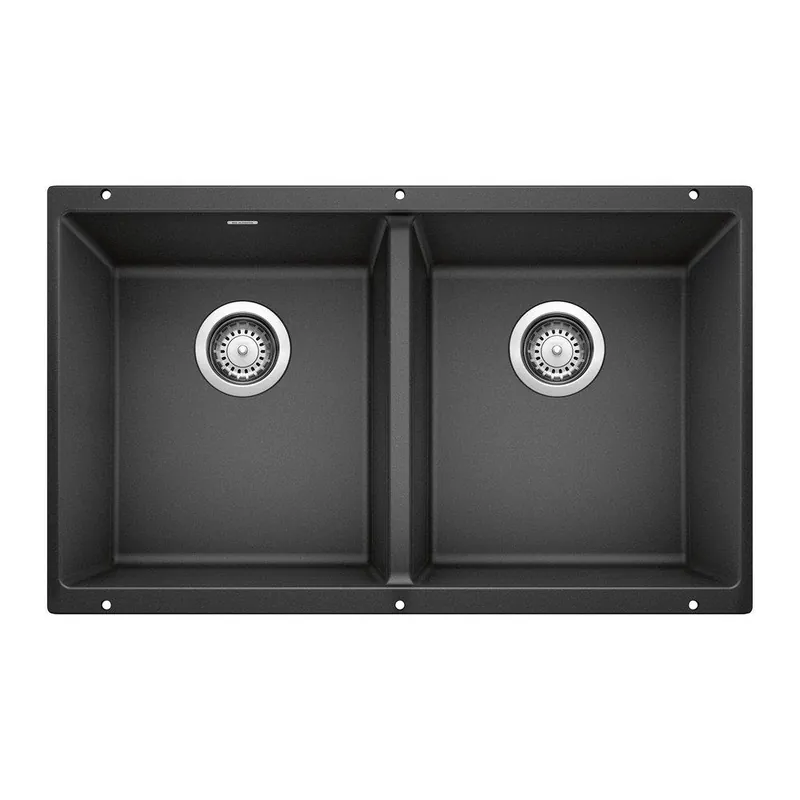 BLANCO 516322 Precis Equal Double Bowl Kitchen Sink - Anthracite