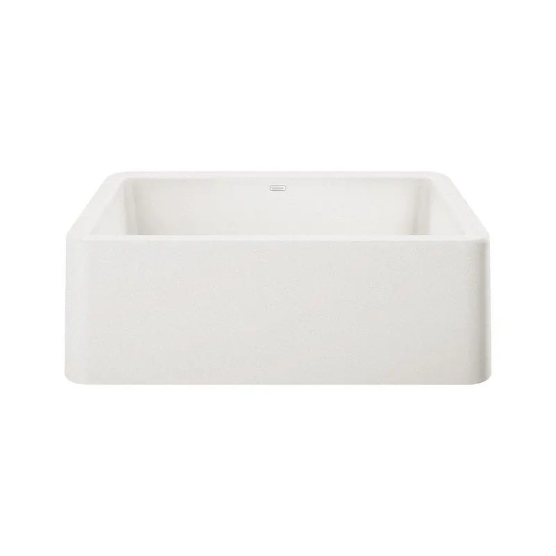 BLANCO 401734 Ikon 30 x 19 in. No Hole Composite Single Bowl Undermount Kitchen Sink in White