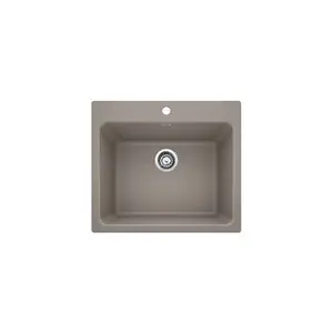 Blanco 401926 Liven Silgranit Laundry Sink Drop In/Undermount Truffle