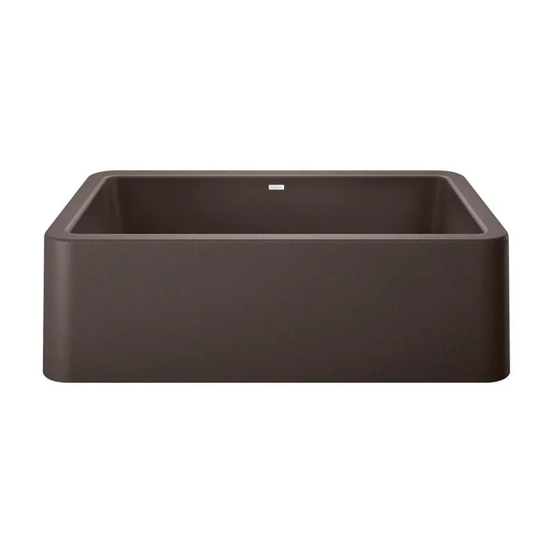 Blanco 401896 Ikon 33 x 19 in. Composite Single Bowl Farmhouse Kitchen Sink in Café Brown