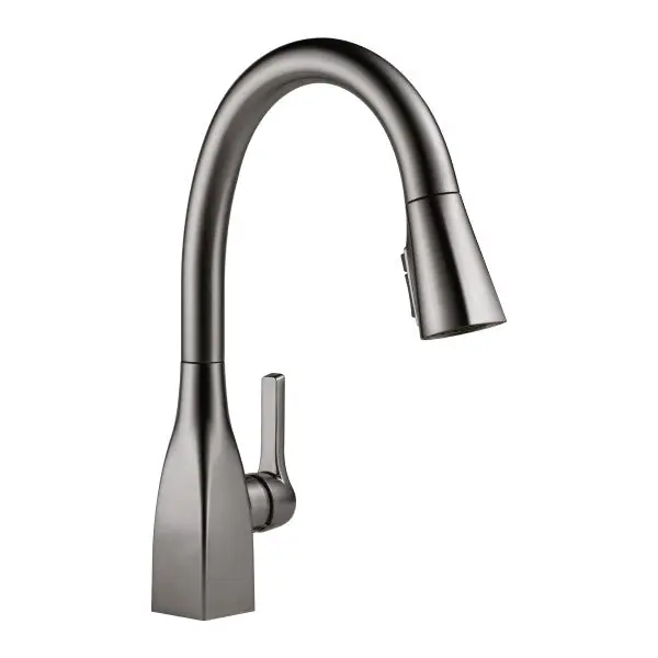 Delta Faucet 9183-KS-DST Mateo Water Efficient Kitchen Faucet With ShieldSpray Technology 1.8 gpm 1 or 3 Faucet Holes