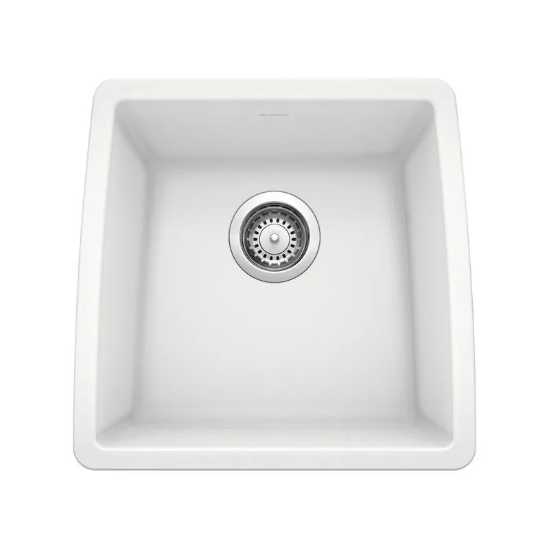 BLANCO 440081 Performa 17-1/2 x 17 in. Single Bowl Undermount Bar Sink No Hole White
