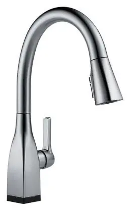 Delta Faucet 9183T-AR-DST Mateo Single Handle Pull Down Kitchen Faucet with Touch Activation in Arctic Stainless