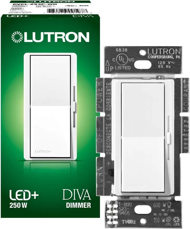 Lutron DVCL-253P-WH Dimmer Switch 250W 1 Count